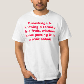 Vishet sätter inte tomaten i en fruktsallad tee shirt