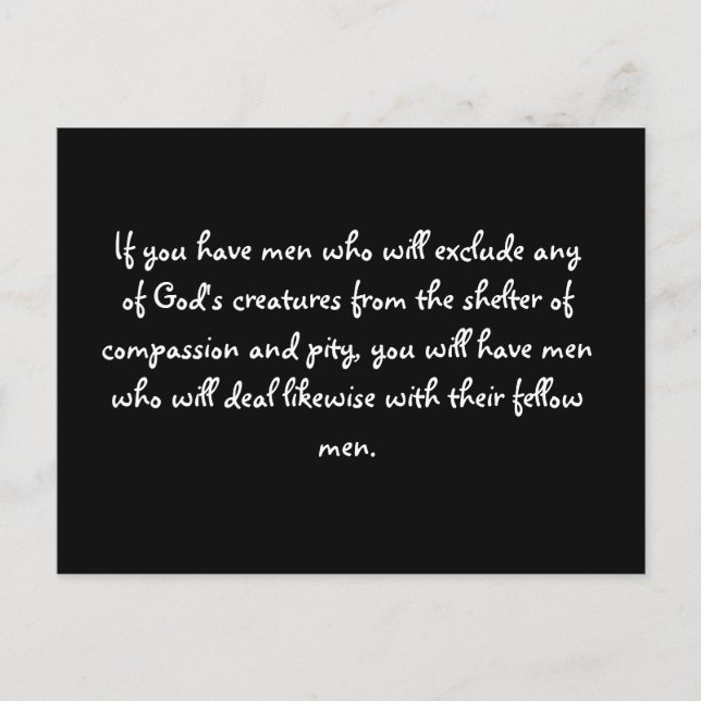 Vishetcitationstecken - St Francis av Assisi Vykort (Framsida)