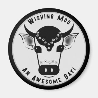 Vishing Moo An Fantastisk Day Söt Cow Magnet