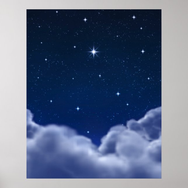 Vishing Star over Clouds Poster (Framsidan)