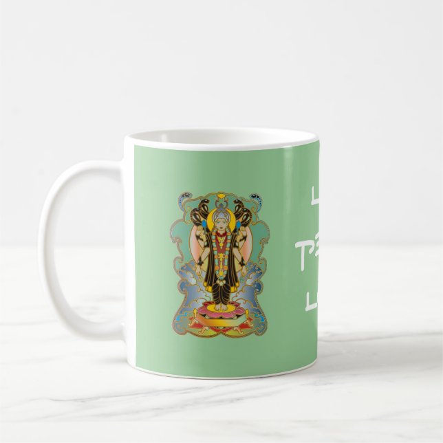 Vishnu hinduisk gudomgud kaffemugg (Vänster)