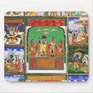 Vishnu i centrera av hans tio avatars, Jaipur, R Musmatta