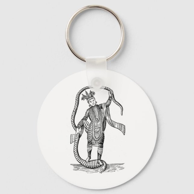 Vishnu i den åttonde avataren nyckelring (Framsida)