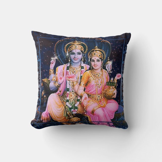 Vishnu & Lakshmi - Pillow Kudde (Framsida)