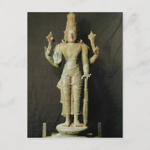Vishnu, Late Chola Vykort