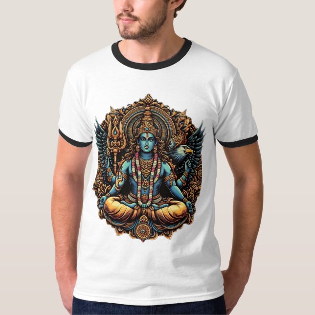 Vishnu och Garuda" T Shirt (Framsida)