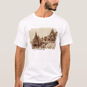 Vishnu Pud och andra tempel, Benares (sepiafoto Tee Shirt