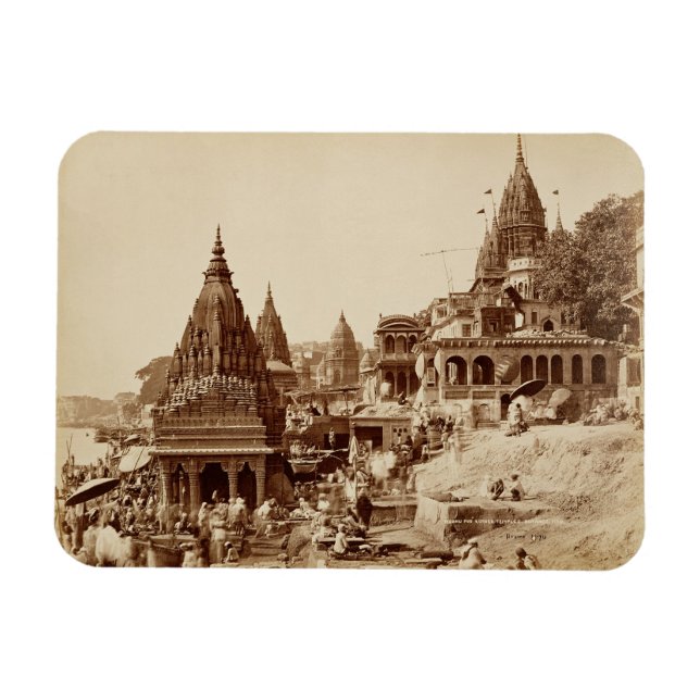 Vishnu Pud och andra temples, Benares (foto av sep Magnet (Horisontell)