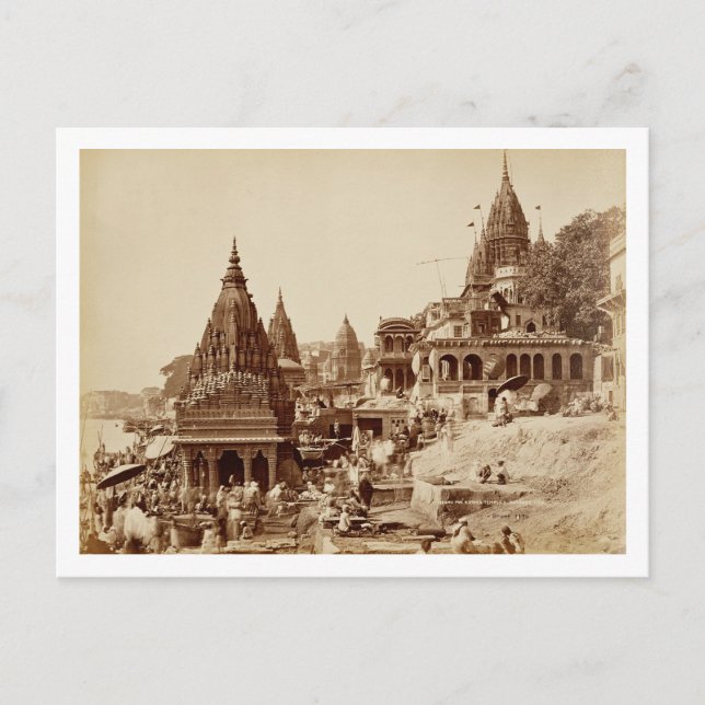 Vishnu Pud och andra temples, Benares (foto av sep Vykort (Framsida)