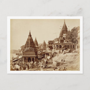 Vishnu Pud och andra temples, Benares (foto av sep Vykort