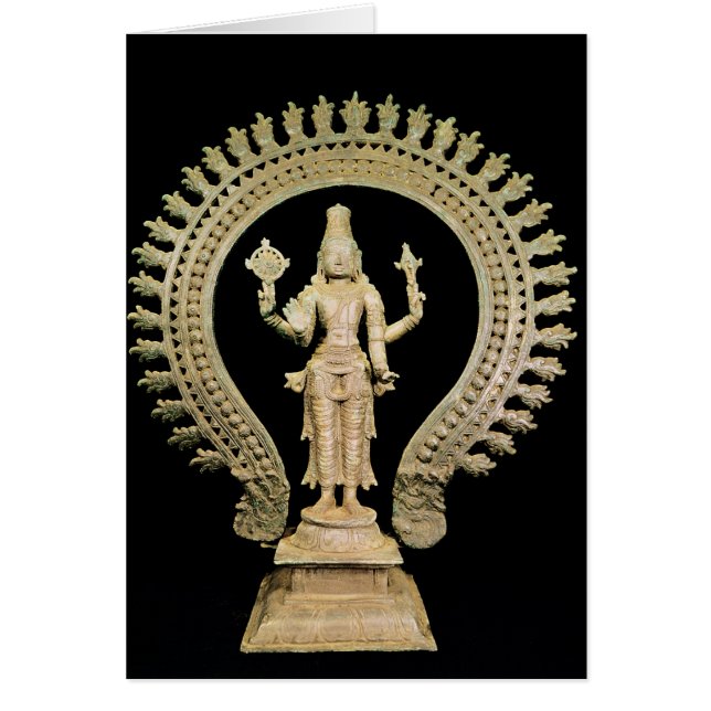 Vishnu sena Chola Hälsningskort (Framsidan)