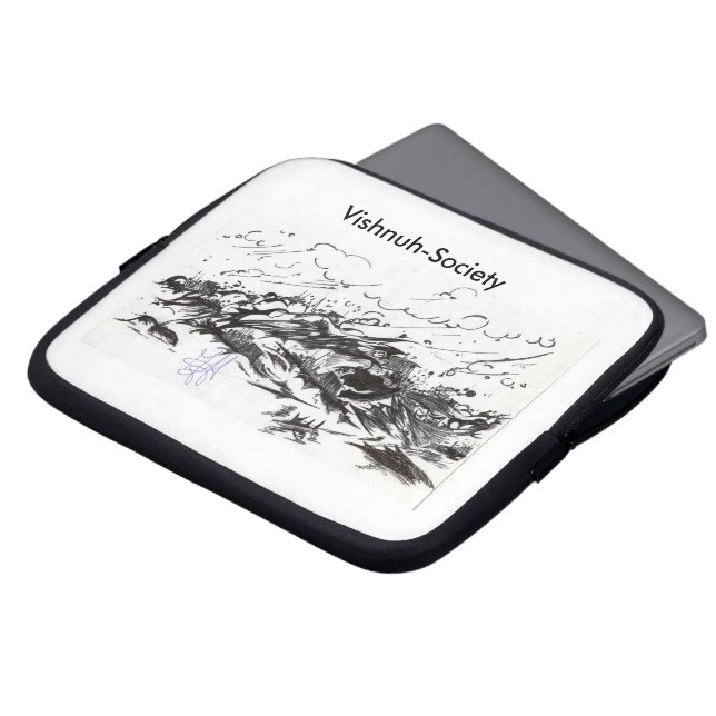 Vishnuh-Genootschap intocht vanuit zee Laptop Fodral (Framsida topp)