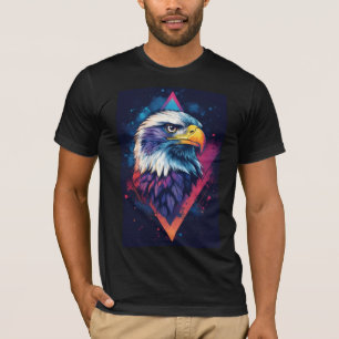 VISHNX Neon Kosmisk Örn T-Shirt