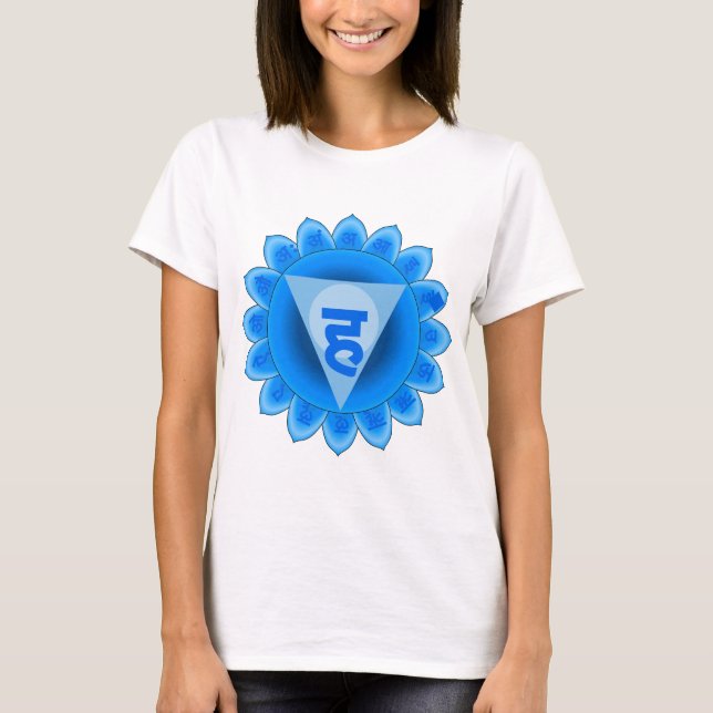 Vishuddha halsen Chakra Tee Shirt (Framsida)