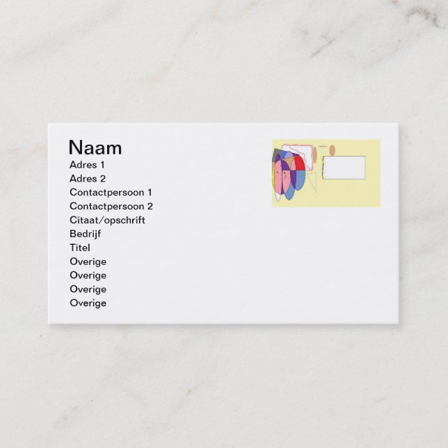 Visie Visitkort (Framsida)