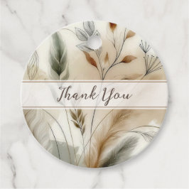 Visig grönska Modern botanisk boho bröllop Gåvor Etiketter