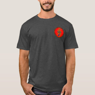 Visigoth förseglar röda blått & guld skjortan t shirt