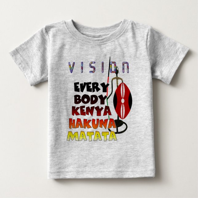 Vision All Kenya Hakuna Matata Tee Shirt (Framsida)