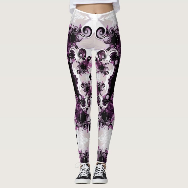 "Vision and Sentiment", kvinnans baljor Leggings (Framsida)