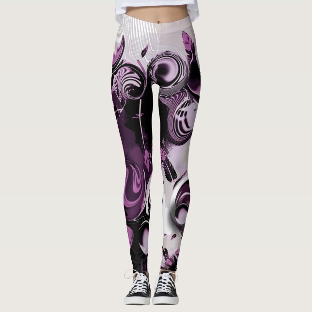 "Vision and Sentiment", kvinnans baljor Leggings (Framsida)