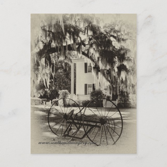 Vision av det gamla sydliga vykortet vykort (Framsida)