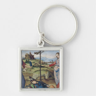 Vision av en riddare, c.1504 fyrkantig silverfärgad nyckelring