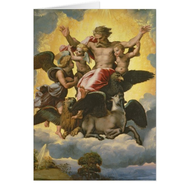 Vision av Ezekiel, c.1518 Hälsningskort (Framsidan)