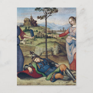 Vision av Knight, 1504 Vykort