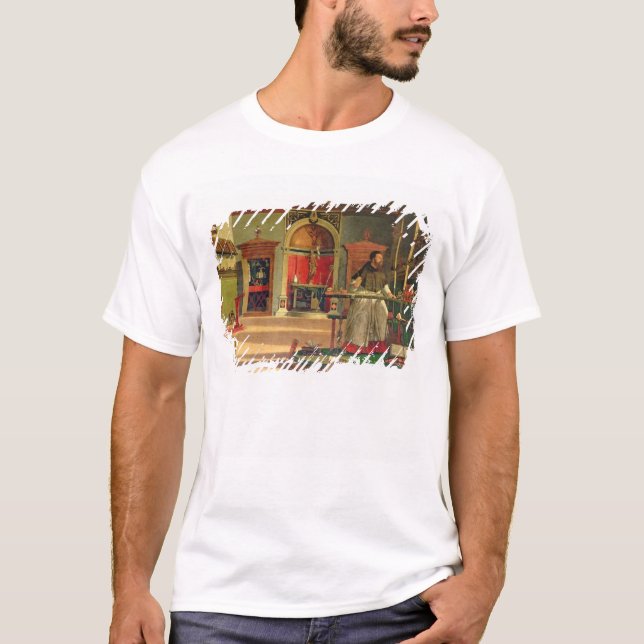 Vision av St. Augustine, 1502-08 (olja på arbetsyt Tröja (Framsida)