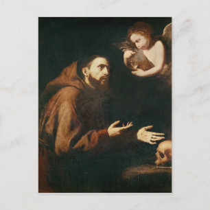 Vision av St. Francis of Assisi Vykort
