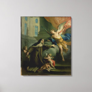 Vision av St Teresa Canvastryck