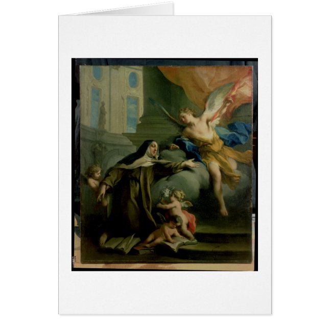 Vision av St Teresa Hälsningskort (Framsidan)