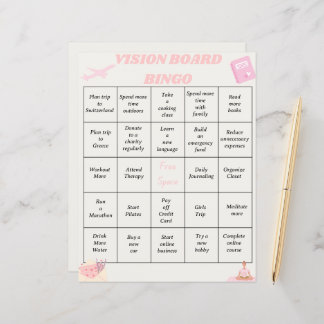 Vision Board Bingo Goals Lakan
