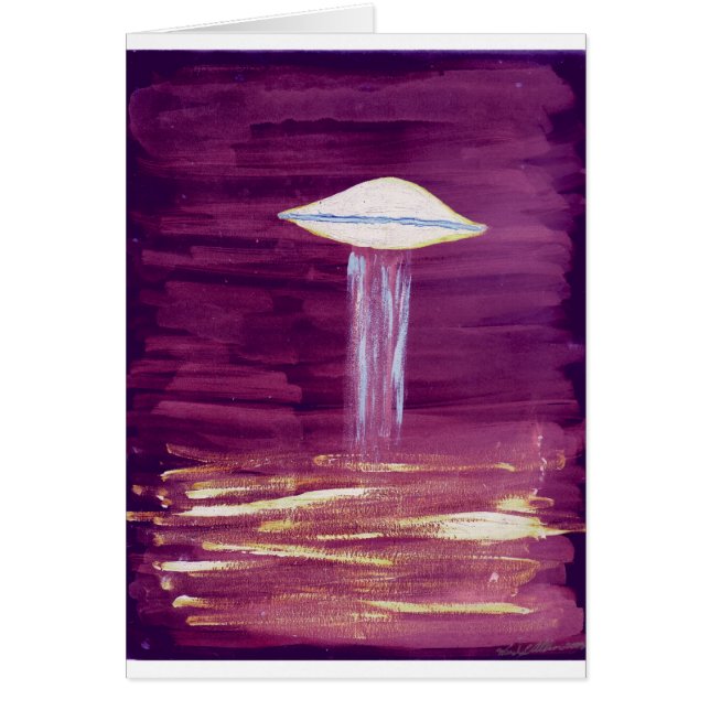 VISION-D8-lila för målning Hälsningskort (Framsidan)