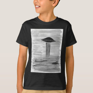 VISION-D8 målning gråskala bok T-shirt