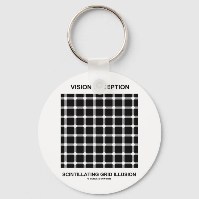Vision Deception Scintilling Grid Illusion Nyckelring (Framsida)