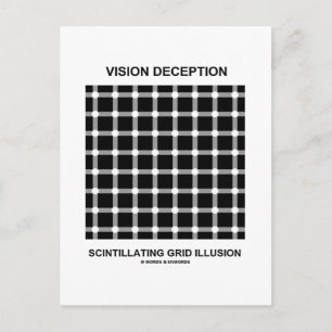 Vision Deception Scintilling Grid Illusion Vykort
