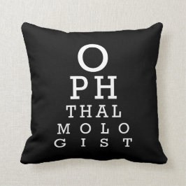 Vision för ögadoktorOphthalmologist testar Kudde