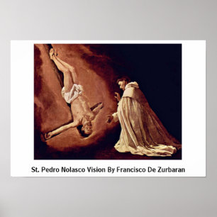 Vision för St. Pedro Nolasco av Francisco De Poster