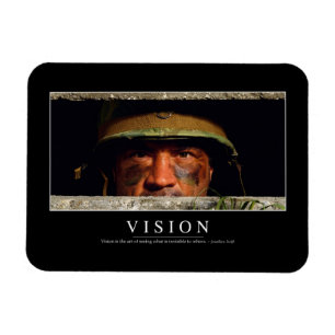 Vision: Inspirera citationstecken Magnet