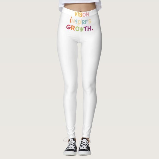 "Vision Inspires Growth" Leggings (Framsida)