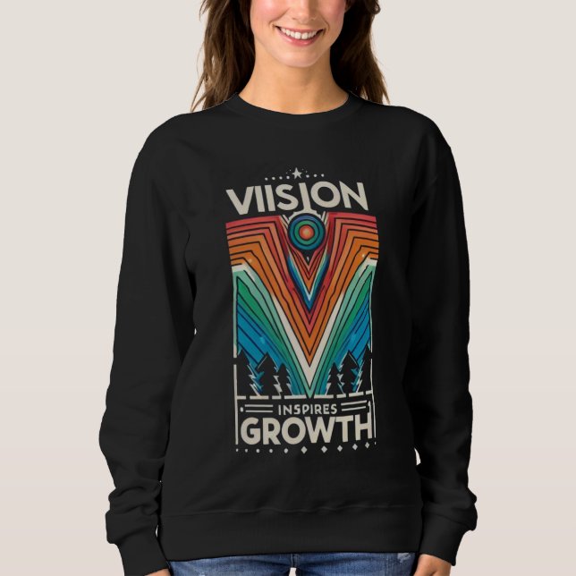 Vision Inspires Growth T Shirt (Framsida)