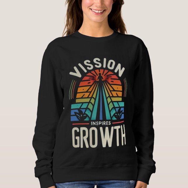Vision Inspires Growth T Shirt (Framsida)