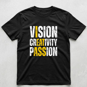 Vision Kreativitet Passion Rollig Meme Mäns Humor T Shirt