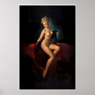 Vision of Beauty Vintage Style Elvgren Pin-Up-Flic Poster