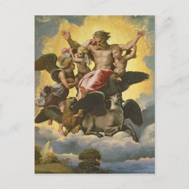 Vision of Ezekiel, 1518 Vykort (Framsida)