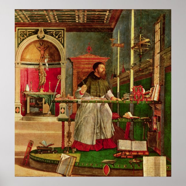 Vision of St. Augustine, 1502-08 Poster (Framsidan)