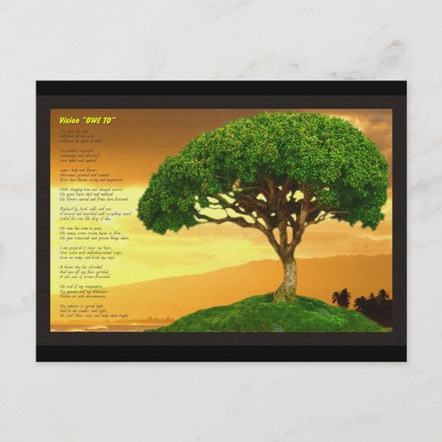 Vision "OWE TO" Vykort (Framsida)