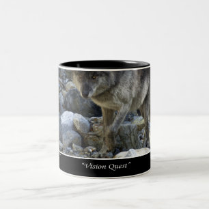Vision Quest Grått Varg Mugg