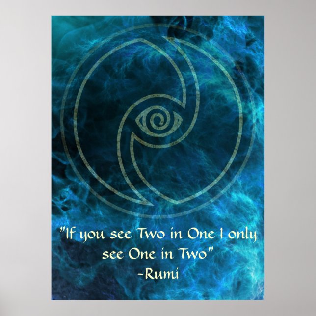 Vision-Rumi och poetisk konst Poster (Framsidan)